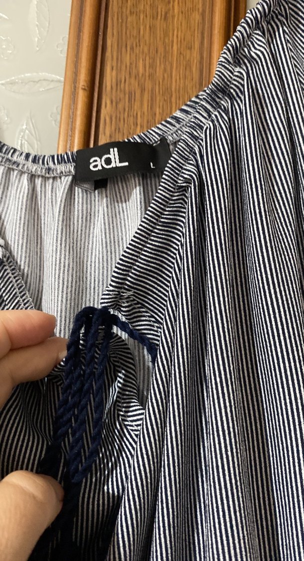 Gri Uzun Keten Bohem Elbise - Görsel 4