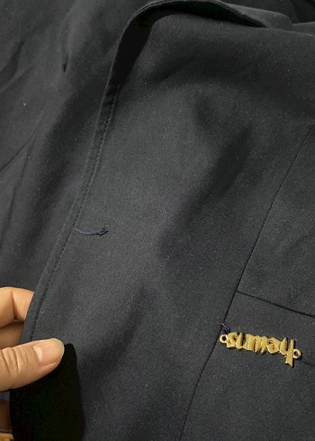 Kadın Lacivert Fırfırlı Blazer Ceket - Görsel 5