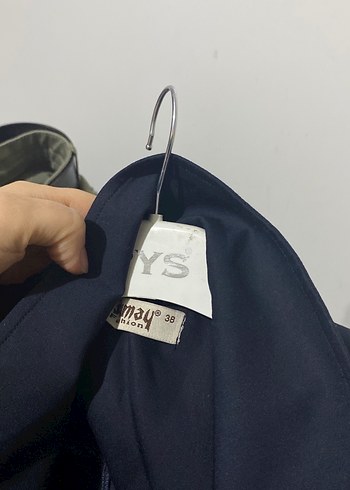 Kadın Lacivert Fırfırlı Blazer Ceket - Görsel 4