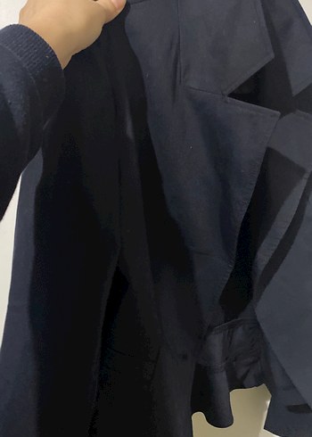 Kadın Lacivert Fırfırlı Blazer Ceket - Görsel 7