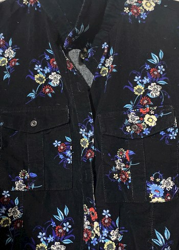 Çiçek Desenli Bohem Kadın Gömlek - Görsel 2