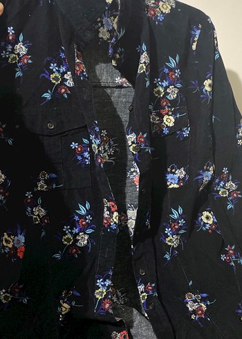 Çiçek Desenli Bohem Kadın Gömlek - Görsel 3