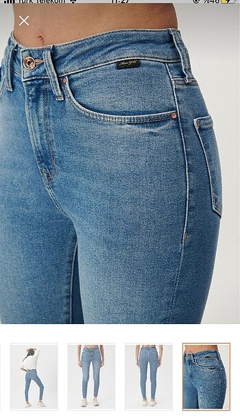 diğer Beden mavi Renk 25/27 Mavi Serenay Gold Shape jean pantolon