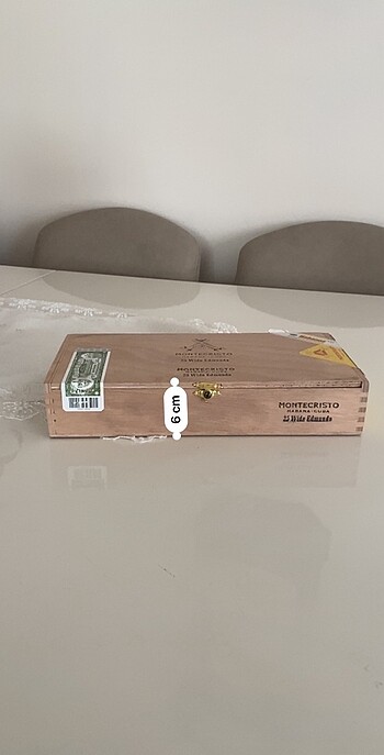  Beden Montecrısto ahşap boş puro kutusu