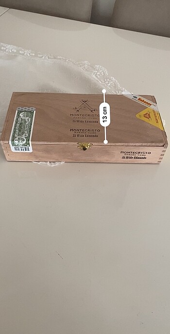  Beden kahverengi Renk Montecrısto ahşap boş puro kutusu