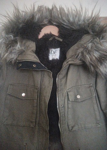 Gri Kürklü Midi Kadın Ceket - Görsel 2