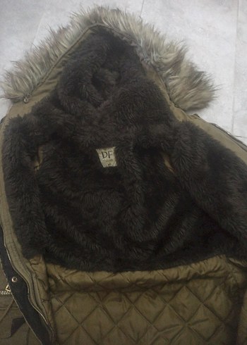 Gri Kürklü Midi Kadın Ceket - Görsel 9