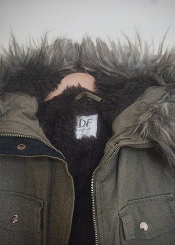 Gri Kürklü Midi Kadın Ceket - Görsel 5