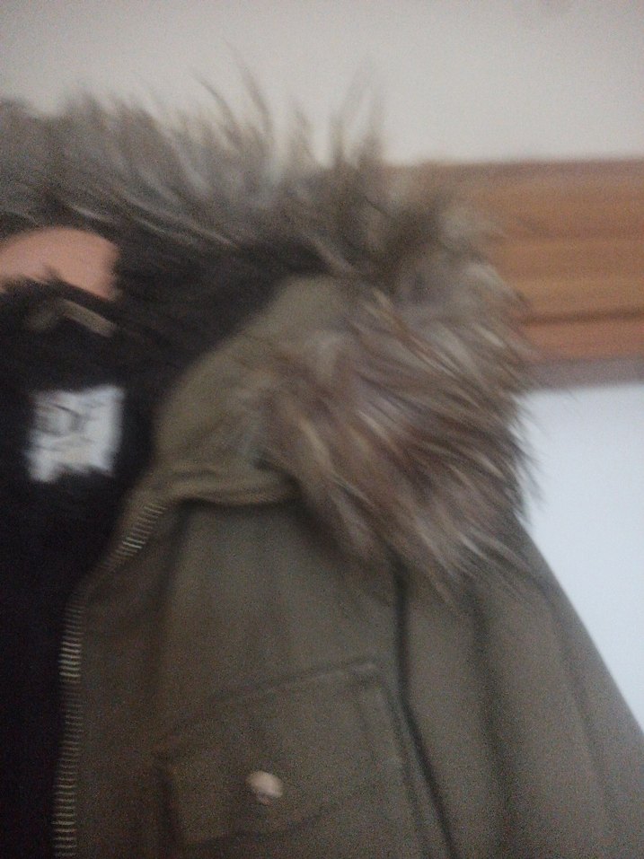 Gri Kürklü Midi Kadın Ceket - Görsel 4