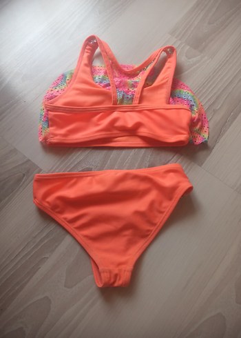 Defacto Renkli Bağlamalı İpli Kız Çocuk Bikini