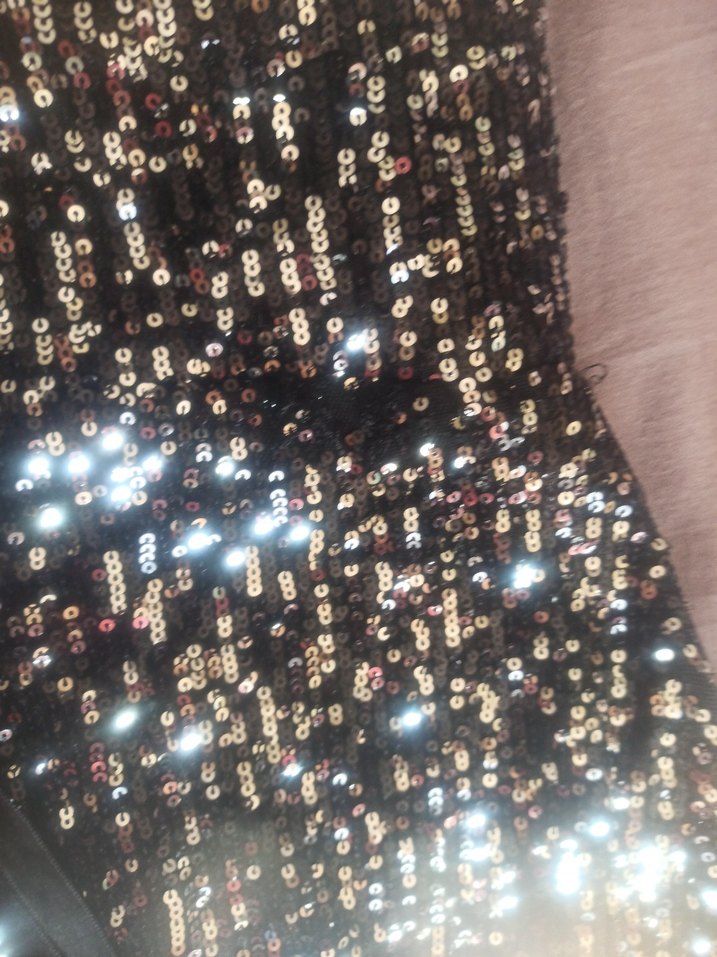 Siyah Drapeli Uzun Abiye Elbise - Görsel 4