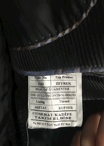 Erkek  Kadife Takım Elbise Ceketi - Görsel 11