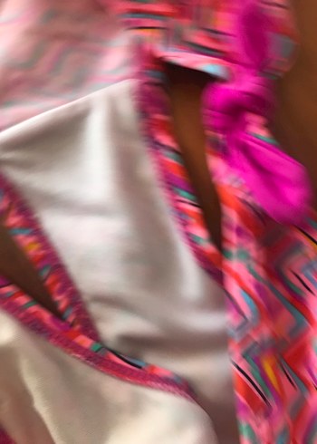 LC Waikiki Lc Waikiki Pembe Bağcıklı Tie-Dye Bikini Takımı Kız Çocuk 13-14