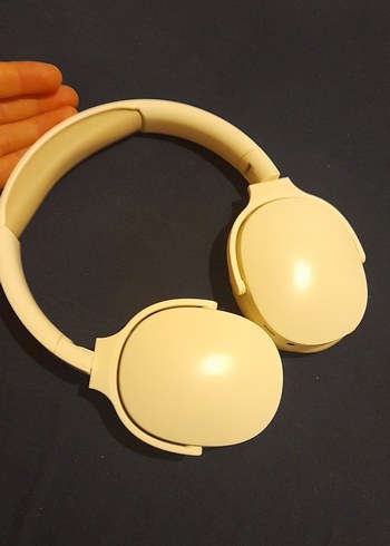 Sarı Renkli Kablosuz Kulaklık - Görsel 4