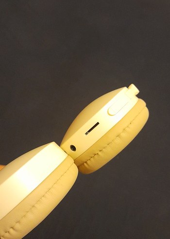 Sarı Renkli Kablosuz Kulaklık - Görsel 5