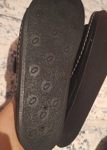 Erkek Deri Tokalı Siyah Sandalet - Görsel 4