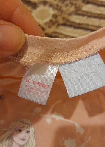 Kız Çocuk Pembe Baskılı Uzun Kollu Tişört - Görsel 2