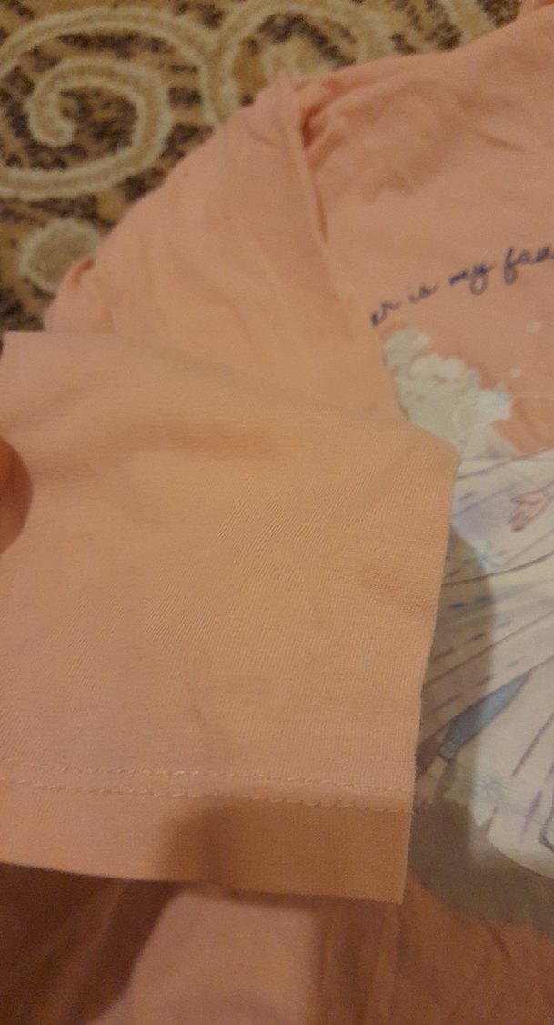 Kız Çocuk Pembe Baskılı Uzun Kollu Tişört - Görsel 3