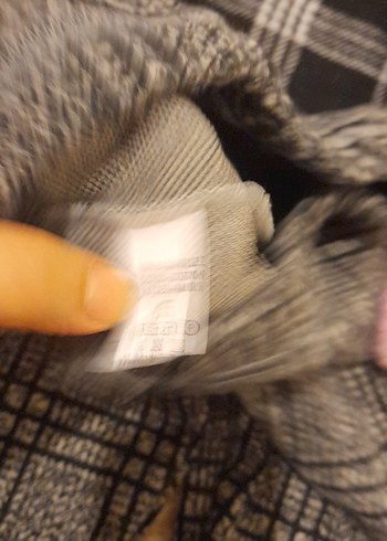 Kız Çocuk Gri Peluş Detaylı - Görsel 3