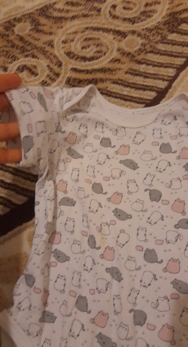 Kısa Kollu Beyaz Kız Bebek Body - Görsel 4