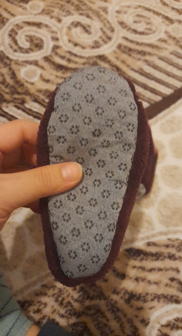 Kız Çocuk Kahverengi Nakışlı Terlik - Görsel 4