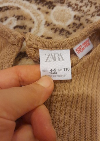 Kız Çocuk Kahverengi Bohem Elbise - Görsel 2