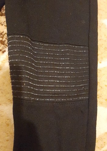 Siyah Midi Kadın Tayt - Görsel 3