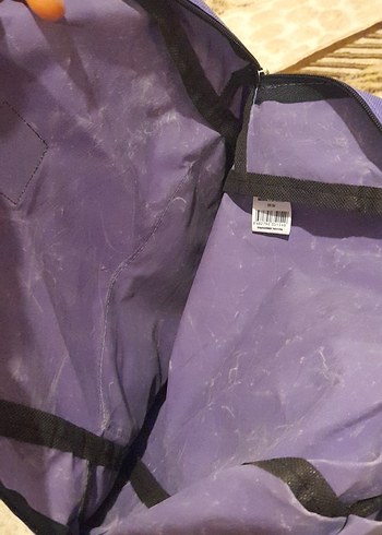 Mor Fermuarlı Kadın Sırt Çantası - Görsel 3