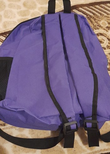 Mor Fermuarlı Kadın Sırt Çantası - Görsel 5