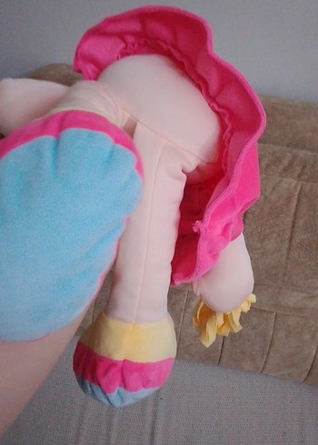 Renkli Pembe Elbiseli Bebek Oyuncak - Görsel 3