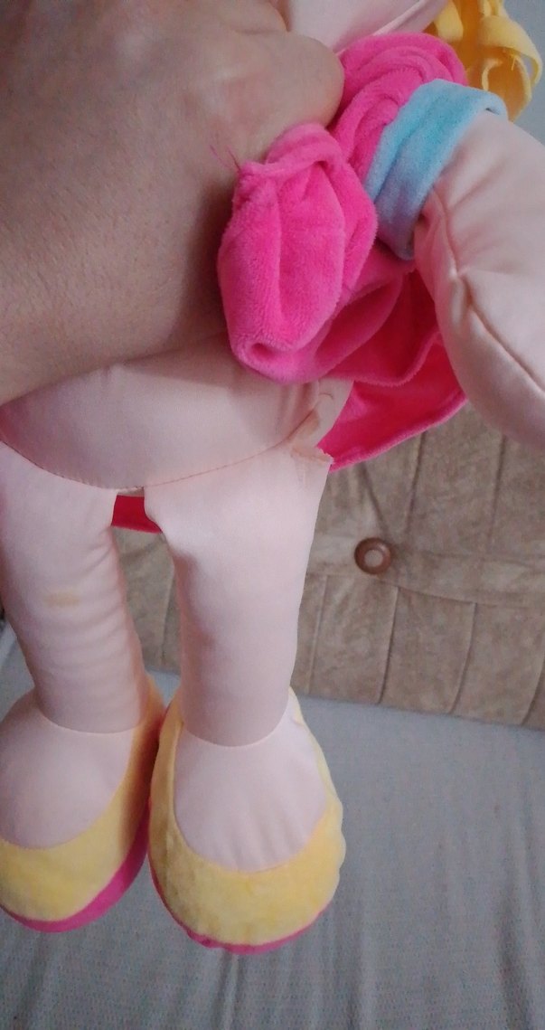 Renkli Pembe Elbiseli Bebek Oyuncak - Görsel 2