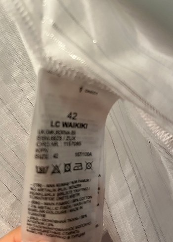 LC Waikiki Uzun Kollu Beyaz Keten Fırfırlı Gömlek