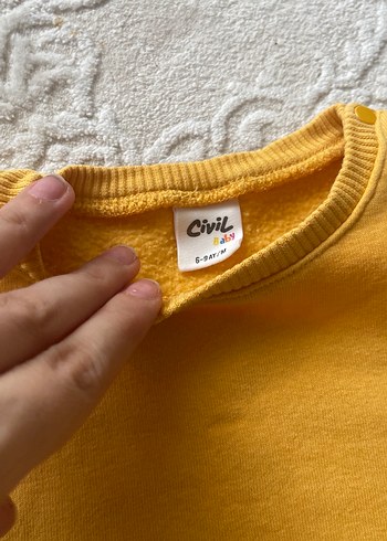 Civil Sarı erkek Çocuk Sweatshirt ve Eşofman Takımı