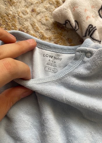 9 Ay Beden Mavi Denim Erkek Bebek Takımı