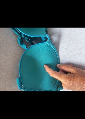 Koton 40 42 beden Turkuaz Askılı ve Desenli Kemerli Bikini