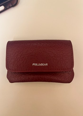 Pull and Bear Pull Bear Bordo Mini Cuzdan