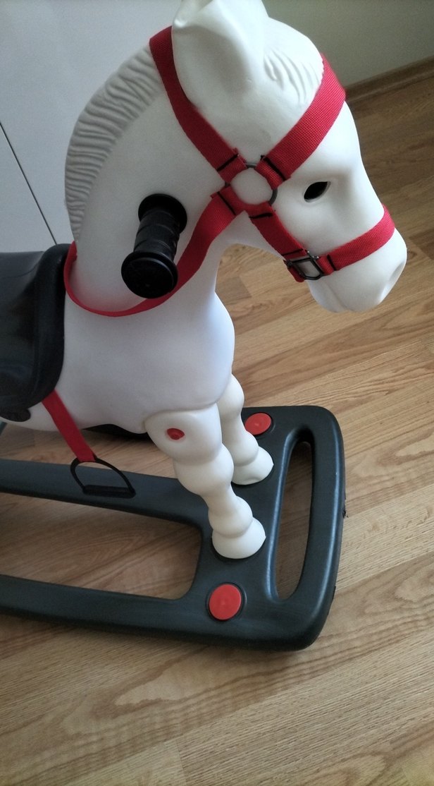 Beyaz Sallanan At Oyuncağı - Görsel 3