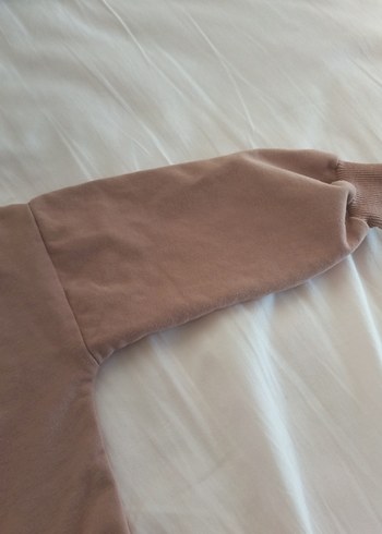 Kız Çocuk Pastel Kahverengi Sweatshirt ve Eşofman - Görsel 7