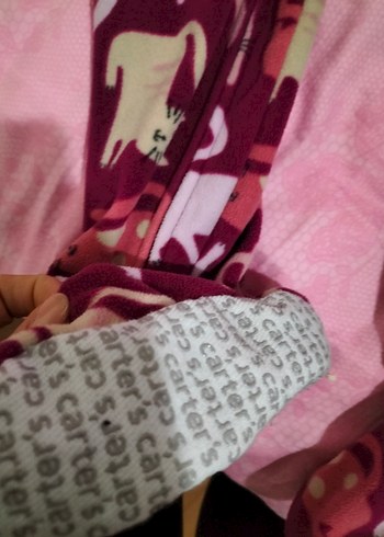 Kız Çocuk Fermuarlı Uzun Kollu Pijama - Görsel 4