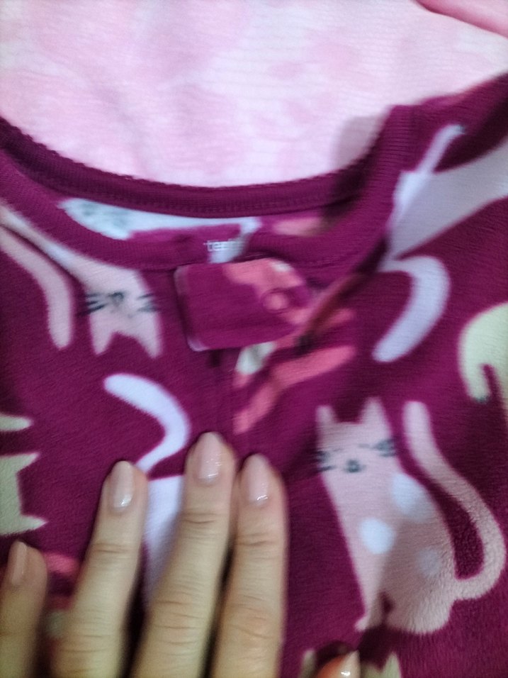 Kız Çocuk Fermuarlı Uzun Kollu Pijama - Görsel 2