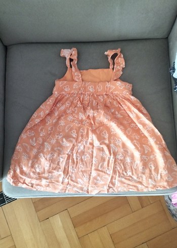 Kız Çocuk Pembe Askılı Elbise - Görsel 5