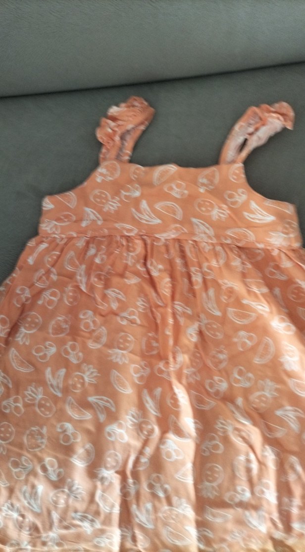 Kız Çocuk Pembe Askılı Elbise - Görsel 2