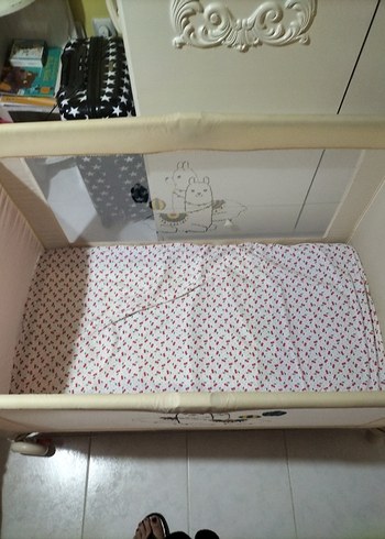 Beyaz Pastel Oyun Parkı Yatak - Görsel 7