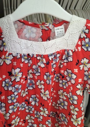 Dantelli Bohem Kırmızı Çiçekli takim - Görsel 6