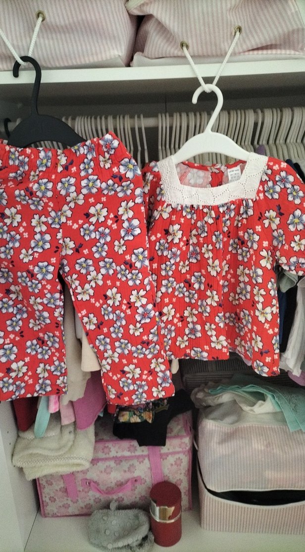 Dantelli Bohem Kırmızı Çiçekli takim - Görsel 3