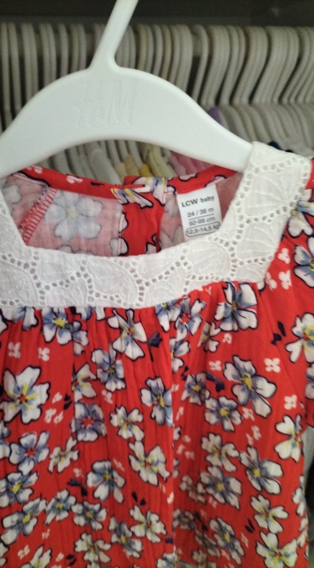 Dantelli Bohem Kırmızı Çiçekli takim - Görsel 4