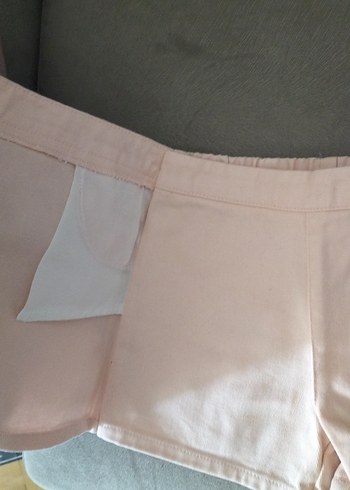 Düğmeli Yüksek Bel Mini Şort - Görsel 6