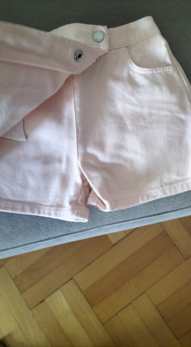 Düğmeli Yüksek Bel Mini Şort - Görsel 2