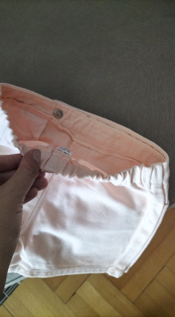 Düğmeli Yüksek Bel Mini Şort - Görsel 4