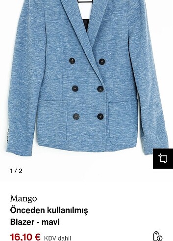 Mango Mango çift düğme kadın blazer ceket